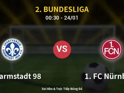 Kết Quả: SV Darmstadt 98 2-0 1. FC Nürnberg – Highlight & Bàn Thắng | 2. Bundesliga
