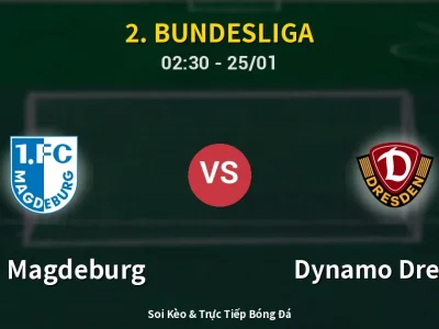 Kết Quả: 1. FC Magdeburg 1-2 Dynamo Dresden – Highlight & Bàn Thắng | 2. Bundesliga