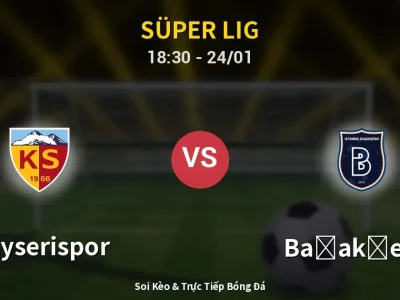 🔴 Trực Tiếp: Kayserispor 0-0 Başakşehir – Link Xem Süper Lig (Full HD)