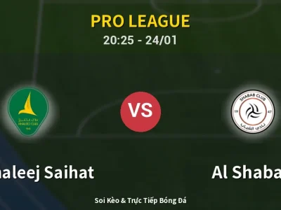 Soi Kèo Al Khaleej Saihat vs Al Shabab – 20:25 24/01 | Nhận Định, Dự Đoán Tỷ Số