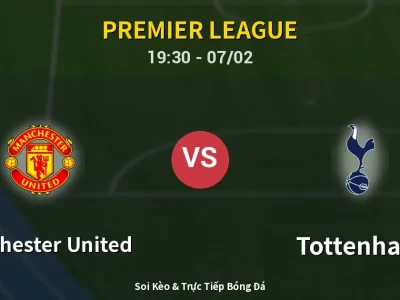 🔴 Trực Tiếp: Manchester United 1-0 Tottenham – Link Xem Premier League (Full HD)