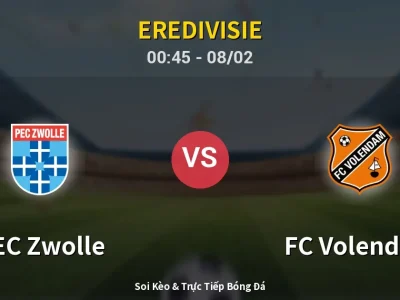 Kết Quả: PEC Zwolle 1-2 FC Volendam – Highlight & Bàn Thắng | Eredivisie