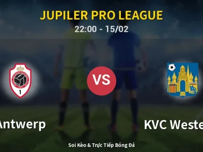 🔴 Trực Tiếp: Antwerp 0-1 KVC Westerlo – Link Xem Jupiler Pro League (Full HD)