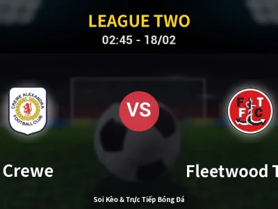 Kết Quả: Crewe 0-1 Fleetwood Town – Highlight & Bàn Thắng | League Two