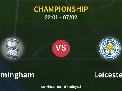 Soi Kèo Birmingham vs Leicester – 22:01 07/02 | Nhận Định, Dự Đoán Tỷ Số
