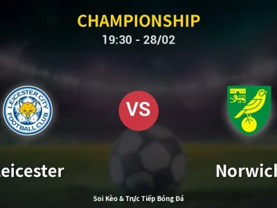 Soi Kèo Leicester vs Norwich – 19:30 28/02 | Nhận Định, Dự Đoán Tỷ Số