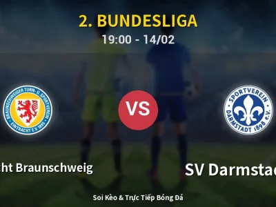 🔴 Trực Tiếp: Eintracht Braunschweig 2-0 SV Darmstadt 98 – Link Xem 2. Bundesliga (Full HD)