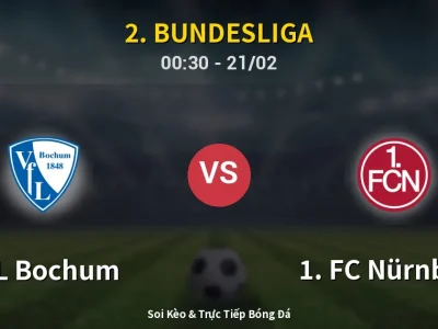 Kết Quả: VfL Bochum 1-1 1. FC Nürnberg – Highlight & Bàn Thắng | 2. Bundesliga