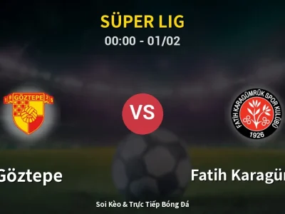 Kết Quả: Göztepe 2-1 Fatih Karagümrük – Highlight & Bàn Thắng | Süper Lig