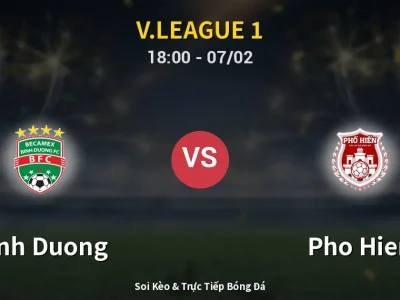 Kết Quả: Binh Duong 1-2 Pho Hien – Highlight & Bàn Thắng | V.League 1