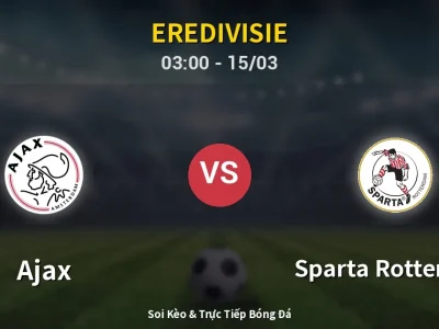 Kết Quả: Ajax 4-0 Sparta Rotterdam – Highlight & Bàn Thắng | Eredivisie