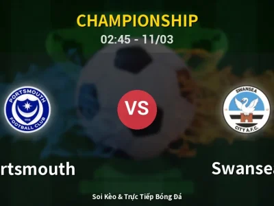 Kết Quả: Portsmouth 1-2 Swansea – Highlight & Bàn Thắng | Championship