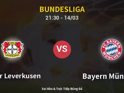 🔴 Trực Tiếp: Bayer Leverkusen 1-0 Bayern München – Link Xem Bundesliga (Full HD)