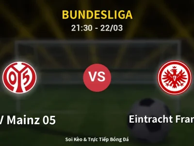 Soi Kèo FSV Mainz 05 vs Eintracht Frankfurt – 21:30 22/03 | Nhận Định, Dự Đoán Tỷ Số