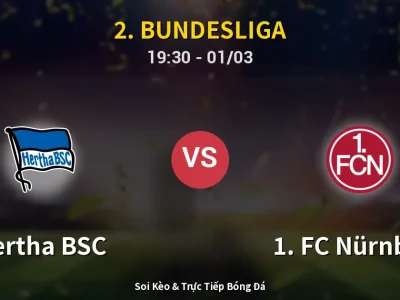 Kết Quả: Hertha BSC 2-1 1. FC Nürnberg – Highlight & Bàn Thắng | 2. Bundesliga