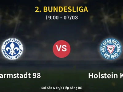Kết Quả: SV Darmstadt 98 2-0 Holstein Kiel – Highlight & Bàn Thắng | 2. Bundesliga