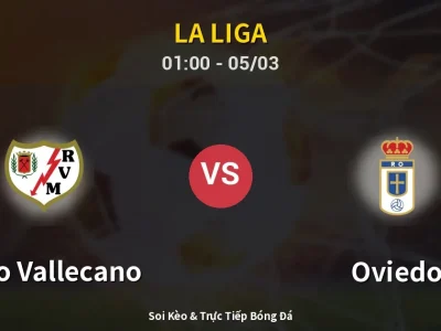 Kết Quả: Rayo Vallecano 3-0 Oviedo – Highlight & Bàn Thắng | La Liga