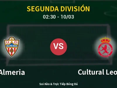 Kết Quả: Almeria 3-0 Cultural Leonesa – Highlight & Bàn Thắng | Segunda División