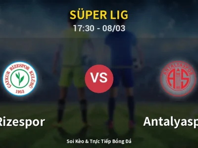 Kết Quả: Rizespor 1-0 Antalyaspor – Highlight & Bàn Thắng | Süper Lig