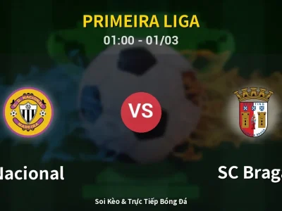 Kết Quả: Nacional 1-2 SC Braga – Highlight & Bàn Thắng | Primeira Liga