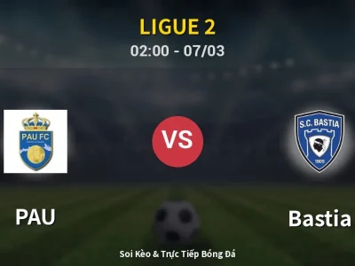 Kết Quả: PAU 2-2 Bastia – Highlight & Bàn Thắng | Ligue 2