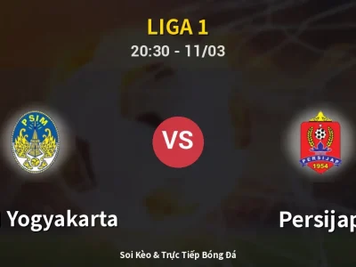 🔴 Trực Tiếp: PSIM Yogyakarta 2-2 Persijap – Link Xem Liga 1 (Full HD)
