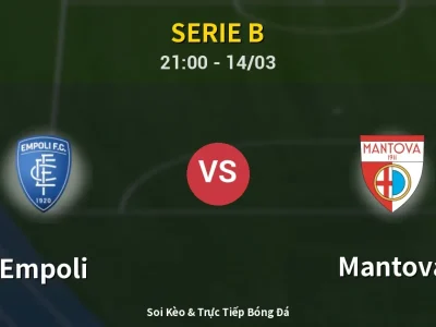 🔴 Trực Tiếp: Empoli 1-2 Mantova – Link Xem Serie B (Full HD)