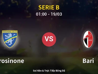 Kết Quả: Frosinone 2-1 Bari – Highlight & Bàn Thắng | Serie B