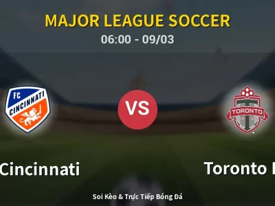 Kết Quả: FC Cincinnati 0-1 Toronto FC – Highlight & Bàn Thắng | Major League Soccer