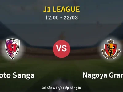 Soi Kèo Kyoto Sanga vs Nagoya Grampus – 12:00 22/03 | Nhận Định, Dự Đoán Tỷ Số