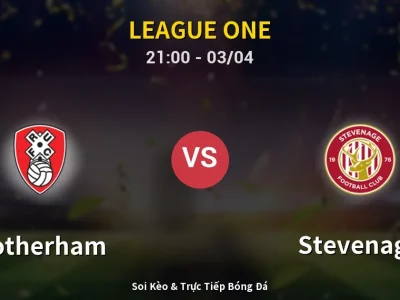 🔴 Trực Tiếp: Rotherham 0-0 Stevenage – Link Xem League One (Full HD)