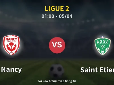 Kết Quả: Nancy 1-1 Saint Etienne – Highlight & Bàn Thắng | Ligue 2