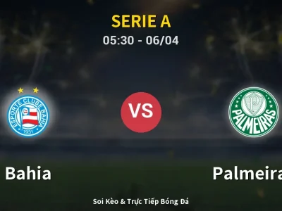 Soi Kèo Bahia vs Palmeiras – 05:30 06/04 | Nhận Định, Dự Đoán Tỷ Số