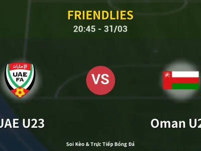 Soi Kèo UAE U23 vs Oman U23 – 20:45 31/03 | Nhận Định, Dự Đoán Tỷ Số