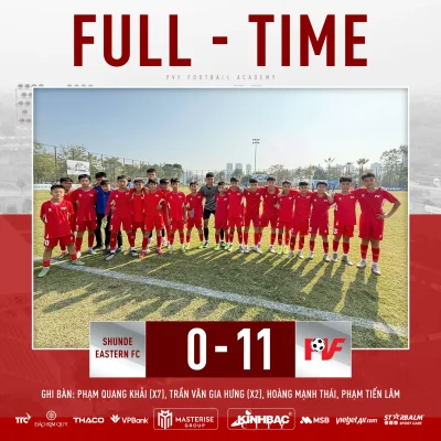 U13 PVF 'nghiền nát' đội Trung Quốc với tỷ số 11-0, Phạm Quang Khải lập cú poker siêu đẳng 1